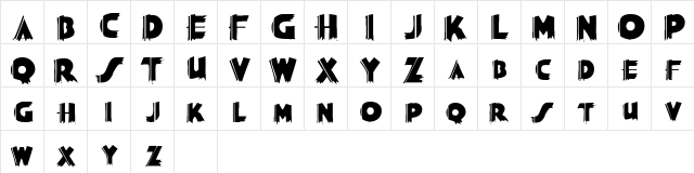 KokamaSCapsSSK Regular  glyph index