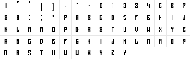 Regensburg Regular  glyph index