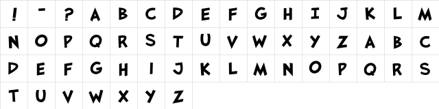 JaySFX Bold  glyph index