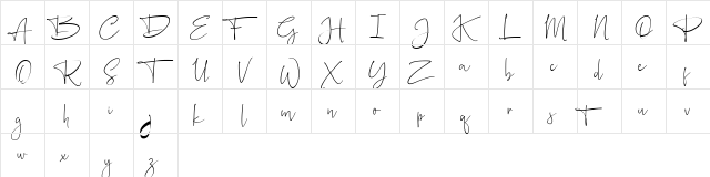 Silently FREE Regular  glyph index