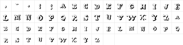 ScaredOfShadowsSCapsSSK Regular  glyph index