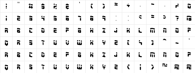 Foreshadow BRK Normal  glyph index