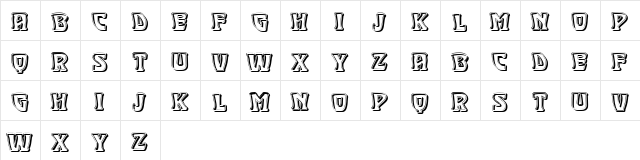 Talisman Regular  glyph index