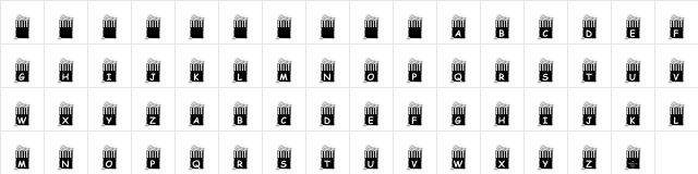 KR Popcorn Time! Regular  glyph index