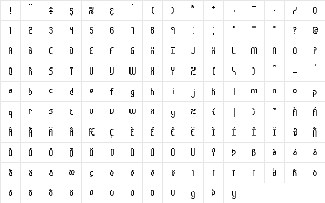 Obstacle BRK Normal  glyph index