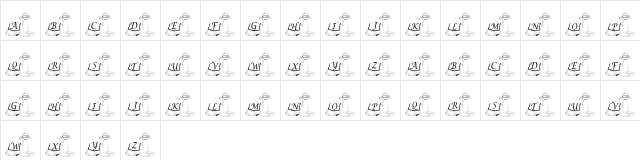 pf_camel1 Regular  glyph index