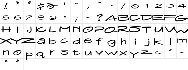 StraightLacedDNA Regular  glyph index