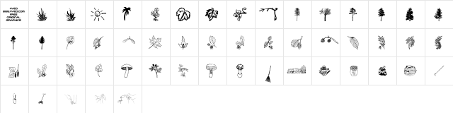 4YEOgarden Regular  glyph index