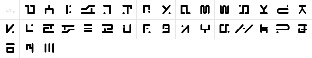 Visitor regular  glyph index