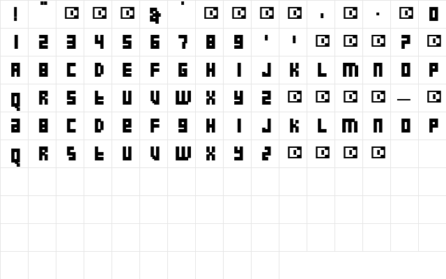 Dr.MyEye Regular  glyph index