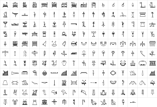 GlyphExtLibAA Bold  glyph index