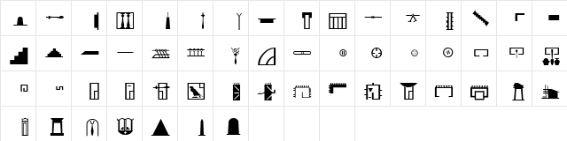 Imno R&#56821lier  glyph index