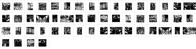 NightlifeRoaringTwenties Regular  glyph index