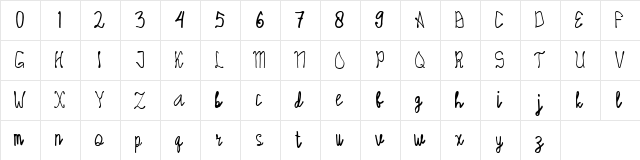 Westeros Regular  glyph index