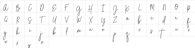 City Streetwear Regular  glyph index