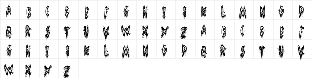 Phantom Ghost Regular  glyph index