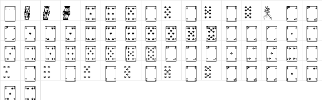 Linotype Game Pi Regular  glyph index