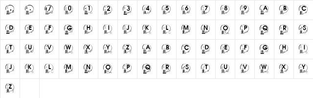 WhatPossUse Regular  glyph index