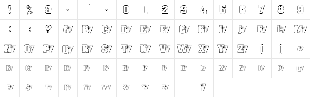 pf_halloween_AachenOutline Normal  glyph index