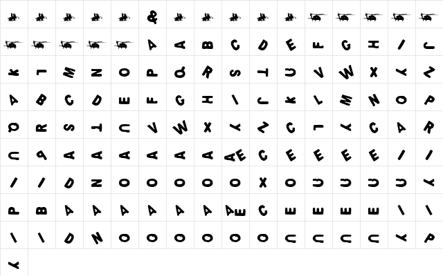 LETHALITY Regular  glyph index
