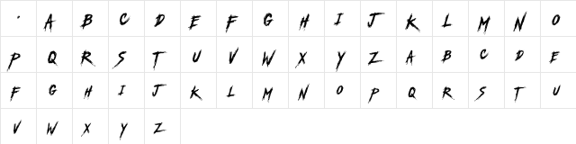 Another America Regular  glyph index