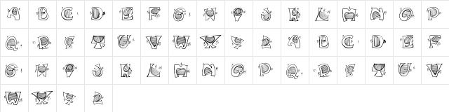 Music For Your Ears Regular  glyph index