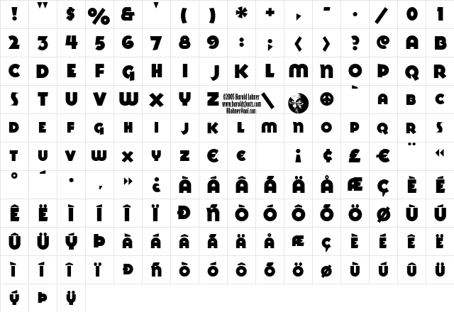 GoyaUltra Regular  glyph index