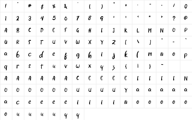 Halloween Pumpkin Regular  glyph index