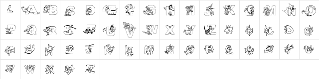 Turf&surf Regular  glyph index