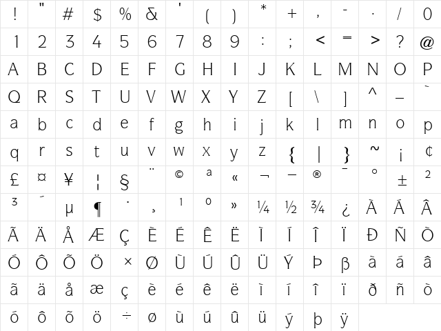 ITCSymbol-Book Book  glyph index