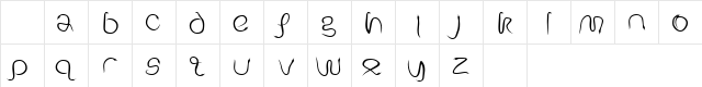 Serpent Regular  glyph index