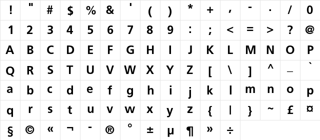 AGForeignerMediumC Regular  glyph index