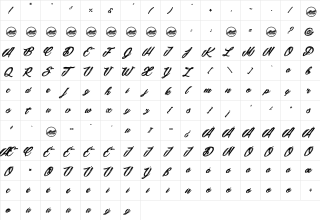 Snowballs City_PersonalUseOnly Regular  glyph index