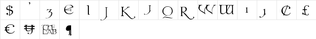 Colwell - Alternates Regular  glyph index