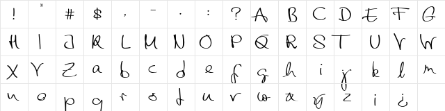 friends DEMO  glyph index