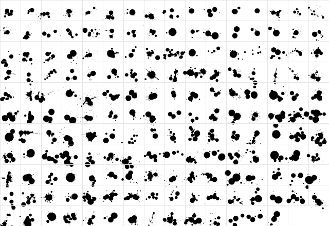 WC Rhesus B Bta Italic  glyph index