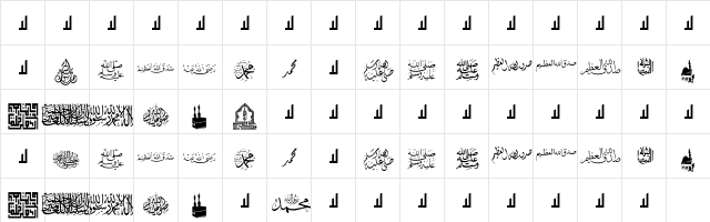 MCS P_Mohammad. Normal  glyph index