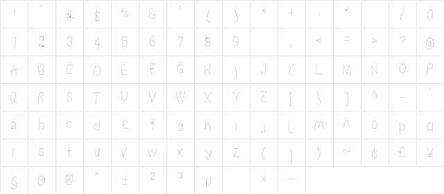 Proton HlCnd  glyph index
