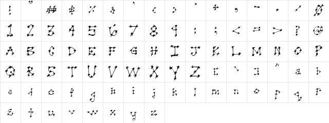 Starry-Eyed Teen Crush Regular  glyph index