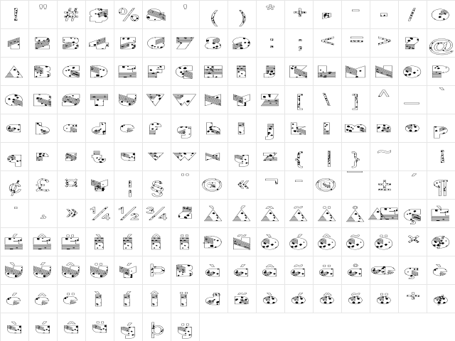 FZ UNIQUE 11 SPOTTED EX Normal  glyph index