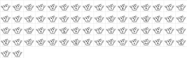 LCR Teacher's Pet Regular  glyph index