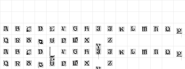 Vittoren Regular  glyph index