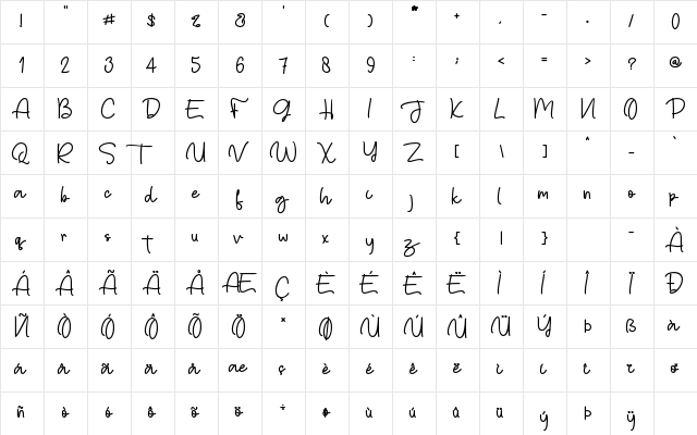 snowball bush Regular  glyph index