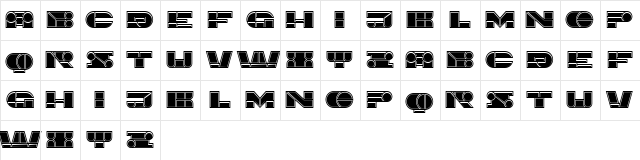 Imbecile Regular  glyph index