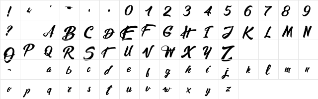 Cubiqle Part Regular  glyph index