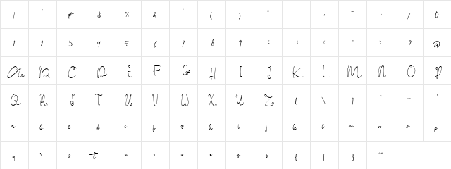 staies Regular  glyph index