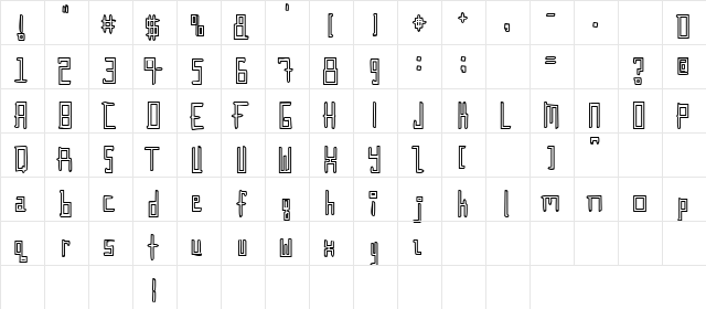 Gunther Regular  glyph index