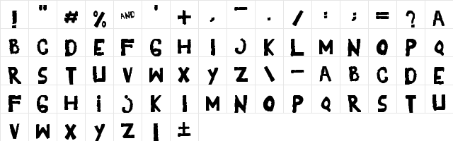 YES! Regular  glyph index