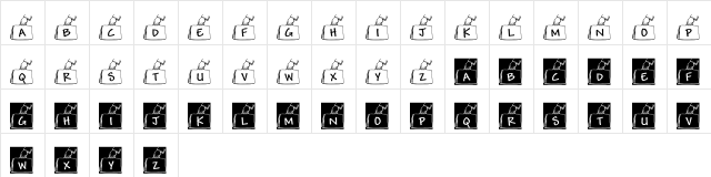 pf_bc002 Regular  glyph index