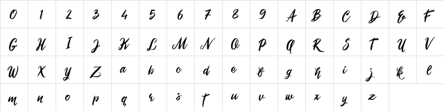 Roshida Valentines Roshida Valentines  glyph index